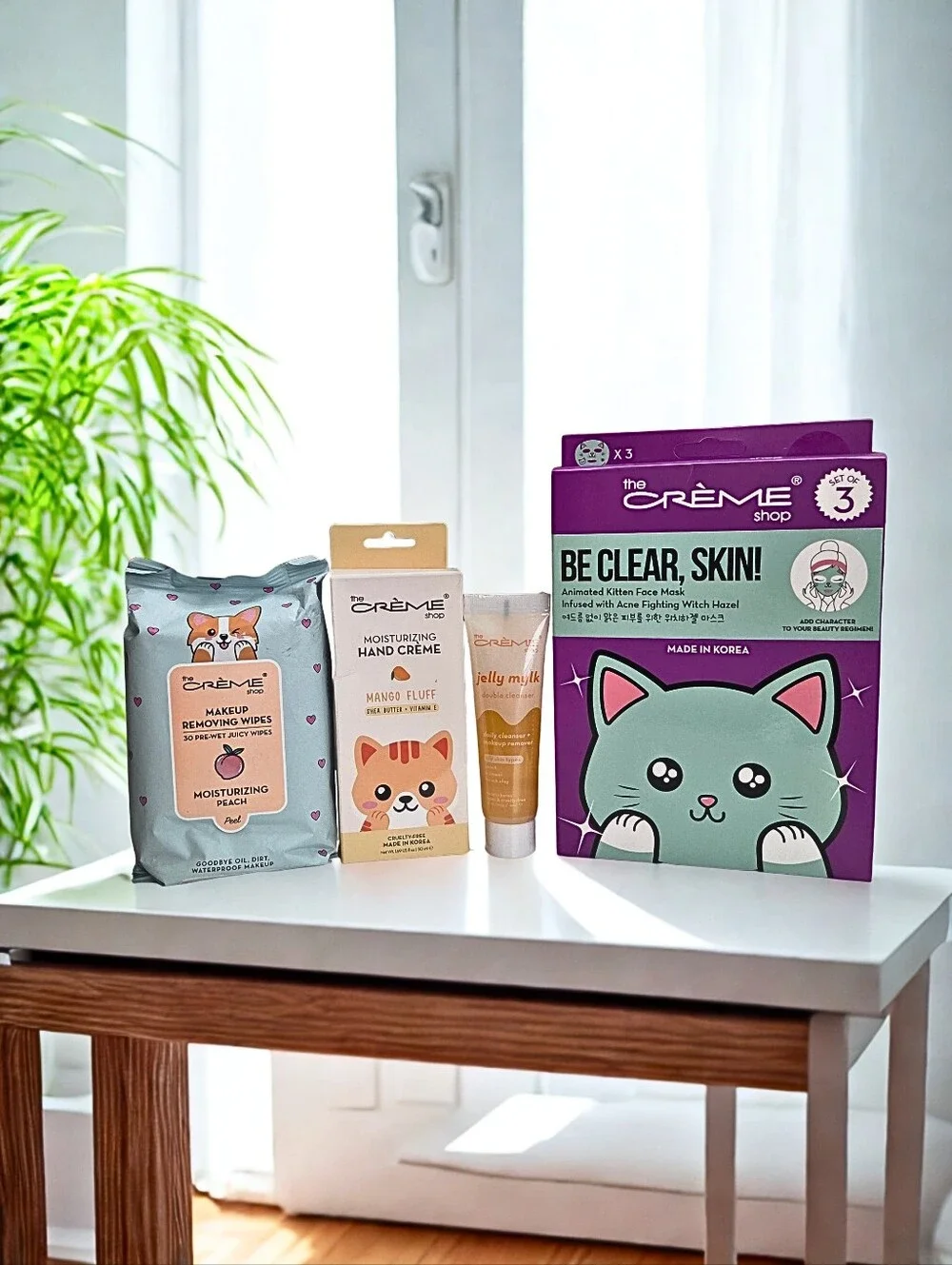 The Crème Shop Skincare Bundle | Face Masks, Wipes, Cleanser & Hand Cream